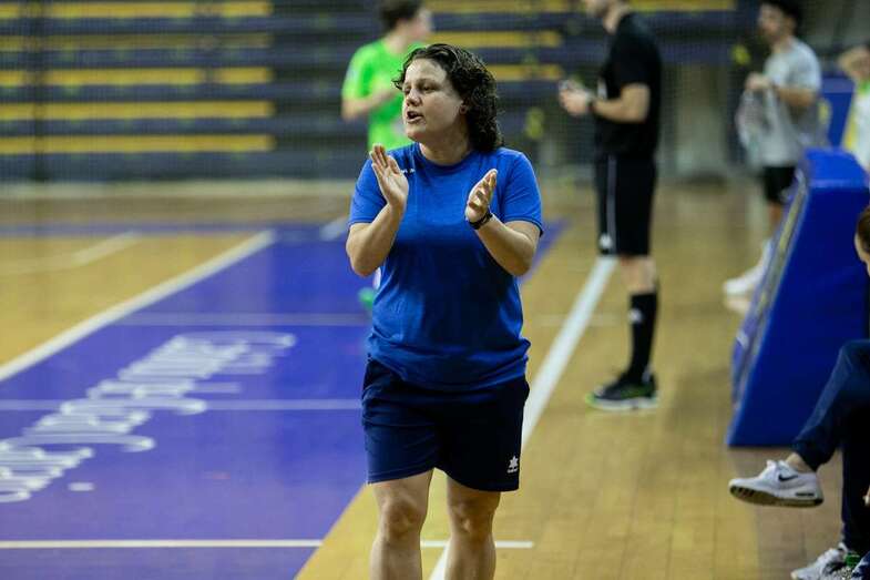 Cristina Gimeno, entrenadora del Preconte Telde/TA.